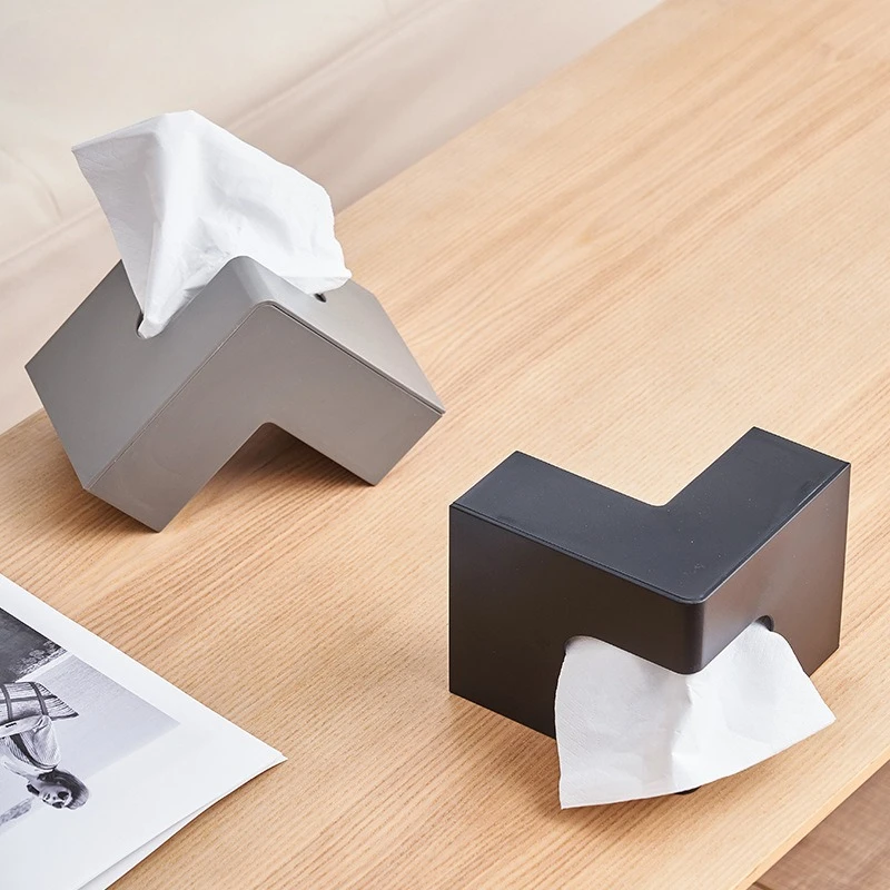 

Держатель для салфеток в форме буквы L в японском стиле, креативный, для спальни, гостиной, журнального столика, настольный декор, органайзер для салфеток