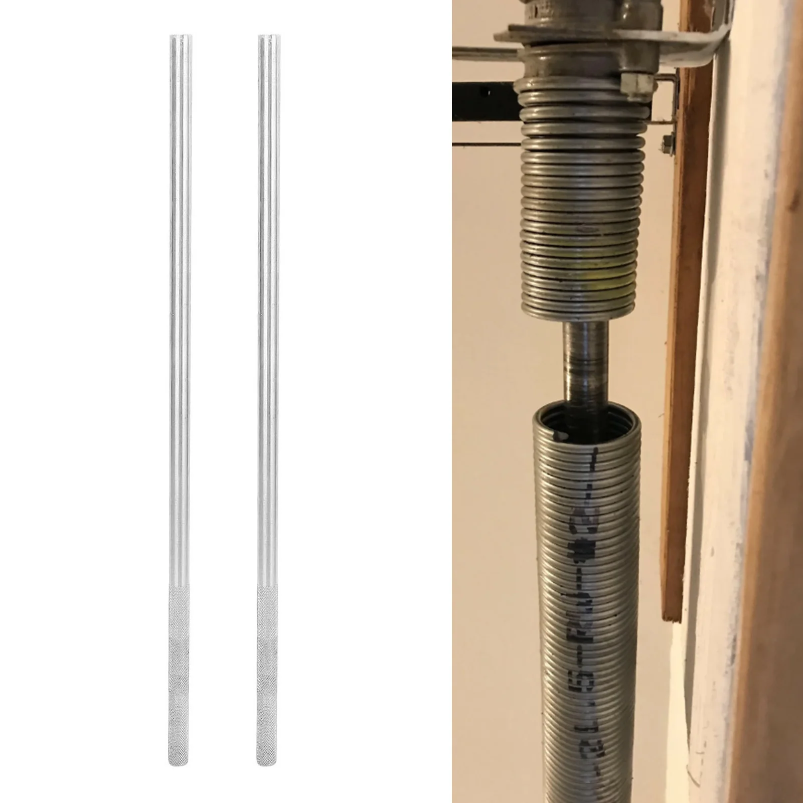 

Winding Bar with Anti Slip Handle 1/2 in Diameter X 17.5 in Length Steel for Garage Door Torsion Spring Steel Winding Rod