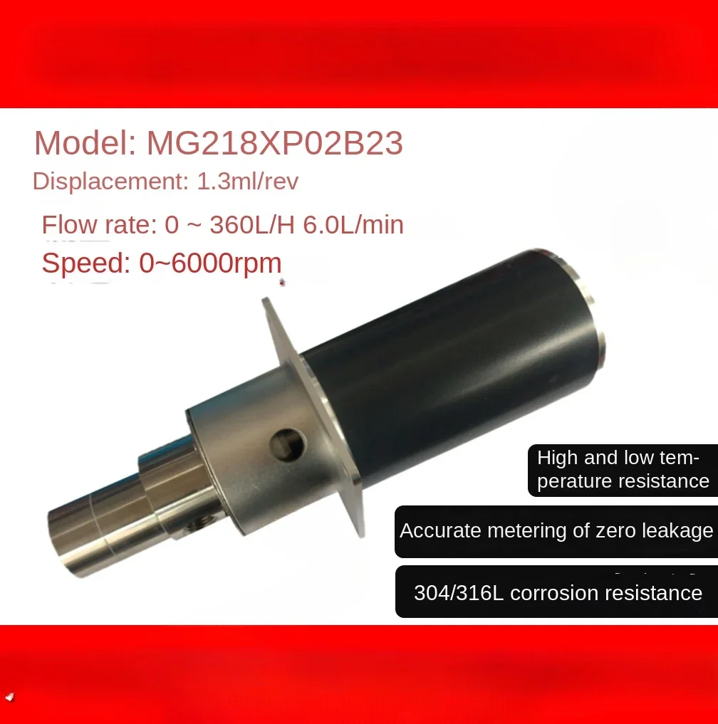 MG218XP02B23 Micro Magnetic Gear Metering Pump 316L