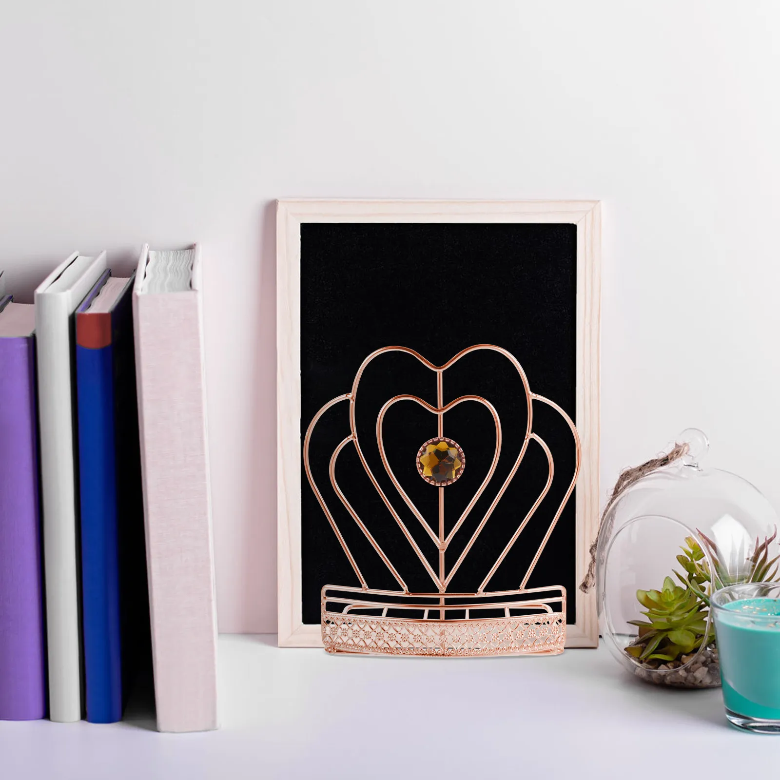 

Высококачественная фигурная подставка для книг, держатель для книг для дома и офиса, железный настольный органайзер для книг, настольная книжная полка