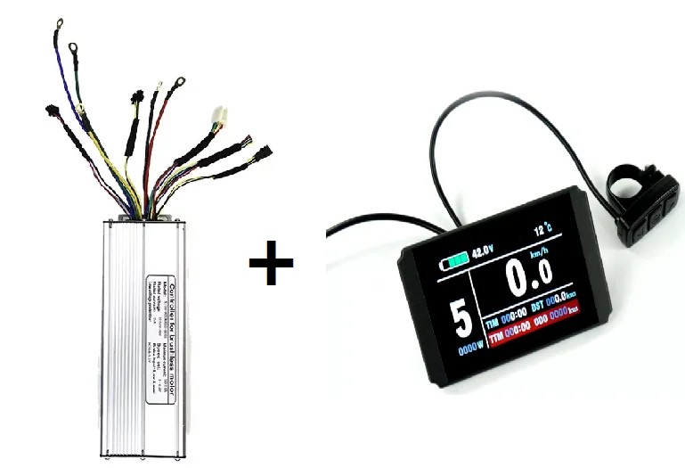 Ebike controller 72V50A+KT-LCD8H 18 Tube Brushless motor Controller For Electric Bike Conversion Kit