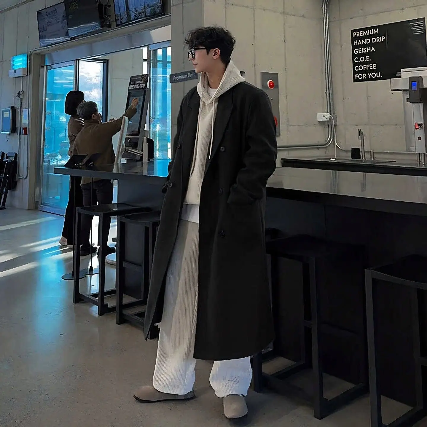 

Мужское длинное пальто из шерстяной смеси для кемпинга, сафари, треккинга, туризма, отдыха, путешествий, активного отдыха, походов, многофункциональное