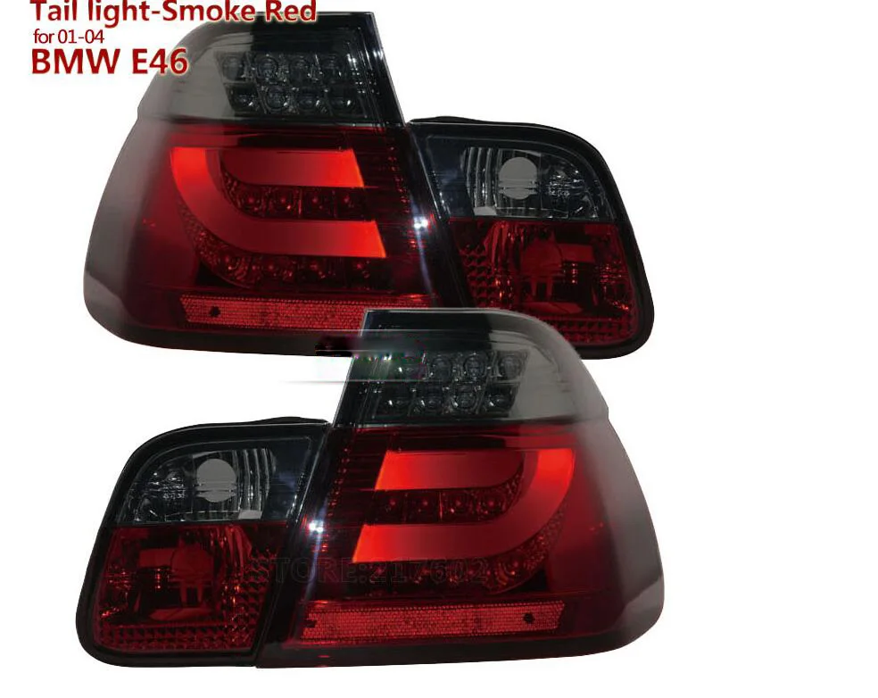 Car Styling Tail Lamp for E46 Tail Lights 2001~2004 ,4pcs,For E46 LED Rear Light Tail Lamp DRL+Brake+Park+Signal Stop light