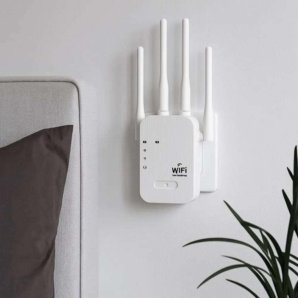 

Прочный 4-антенный повторитель Wi-Fi, стабильный высокоскоростной усилитель Wi-Fi, рассеивание тепла, двухдиапазонный сетевой усилитель, потоковая передача