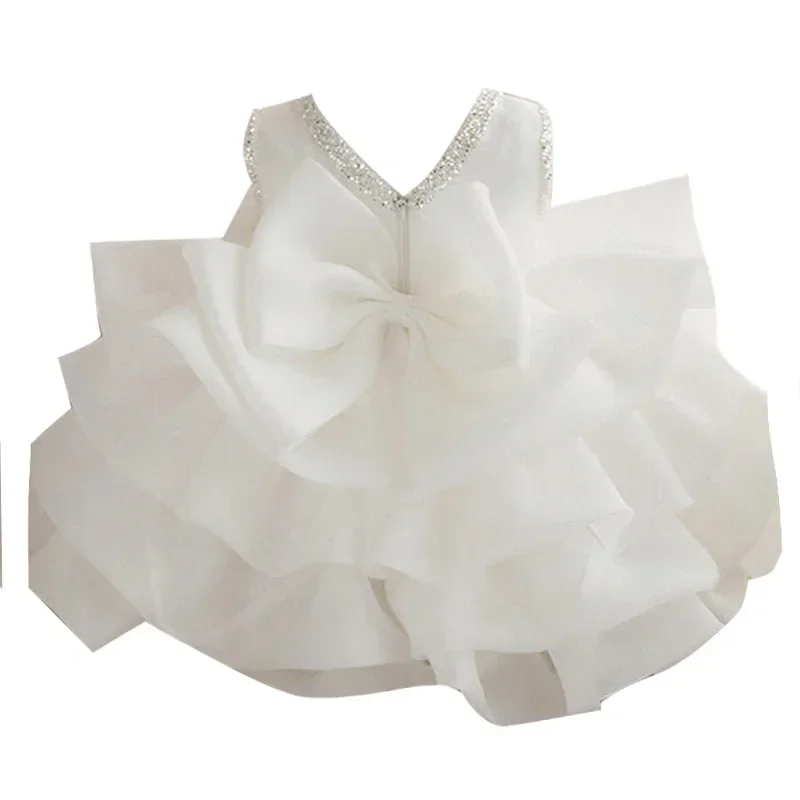 Vestidos florais para meninas, vestidos para crianças de primeiro aniversário, fantasia de princesa infantil, vestidos de baile, festa de batismo, vestido de casamento fofo