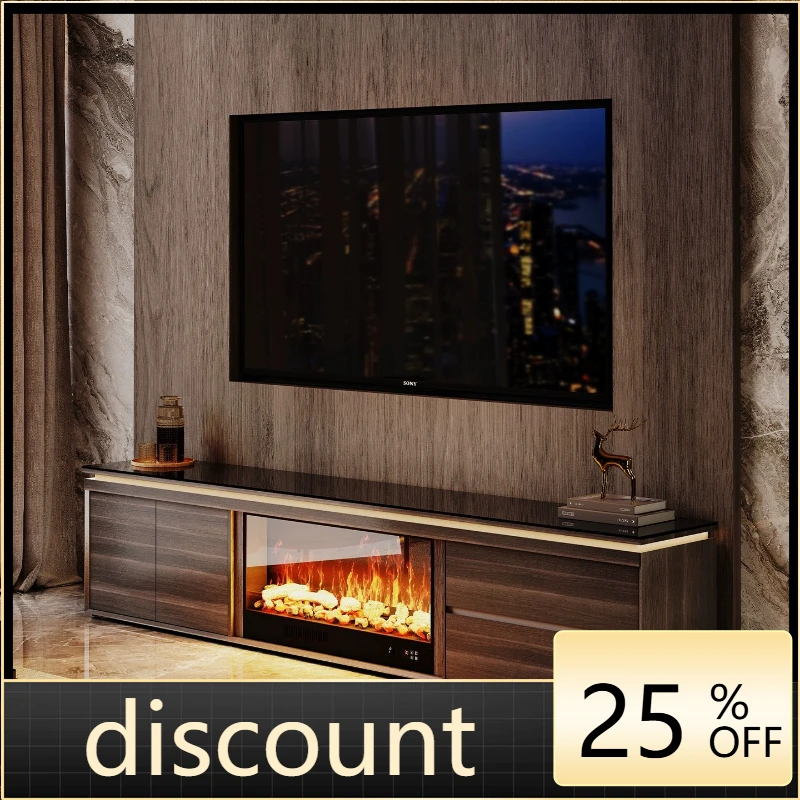 

LH TV cabinet integrated decoration light luxury high sense floor heating living room