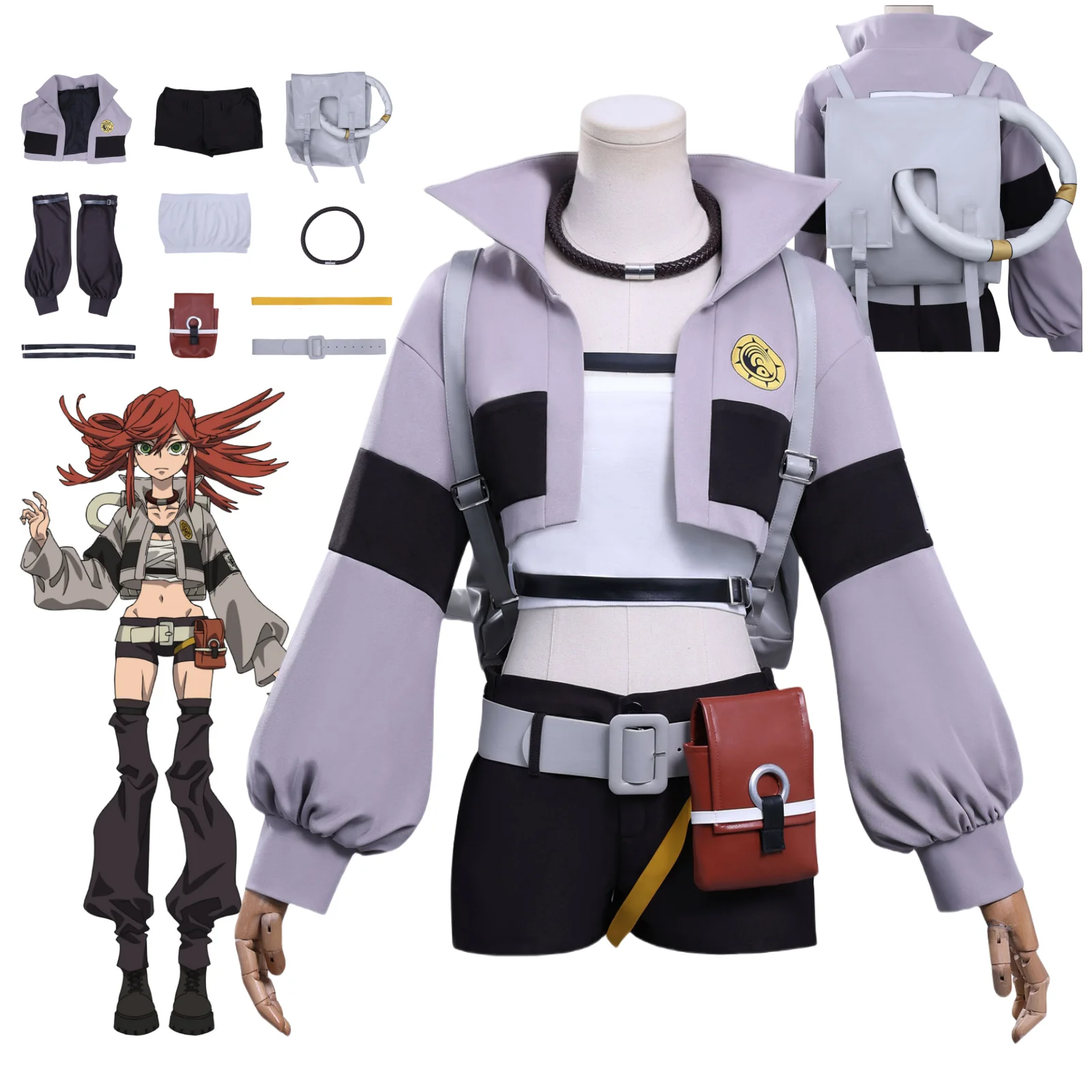 

Anime Gachiakuta Li glaze Cosplay Costume Woman Christmas Halloween Party Clothing
