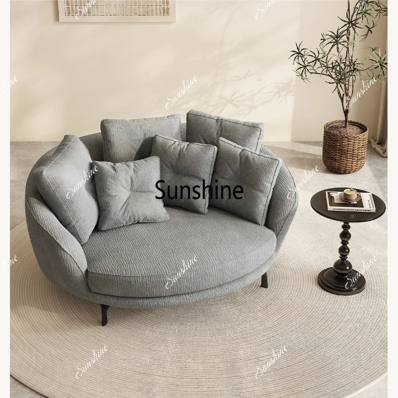 

Wabi Sabi Wind Round Lazy Sofa Modern Simple Hotel Reception Leisure Sofa