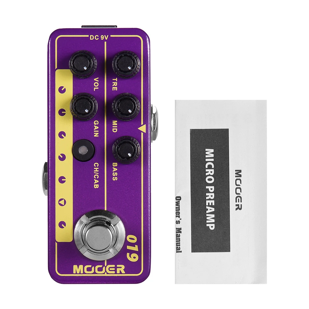 Mooer-Pedal de Efeito Rock Clássico, 70 Simulação Pedal Cabinet, Acústico Elétrico, 019, Uk Gold Plx, Micro Preamp, Acessórios de Guitarra