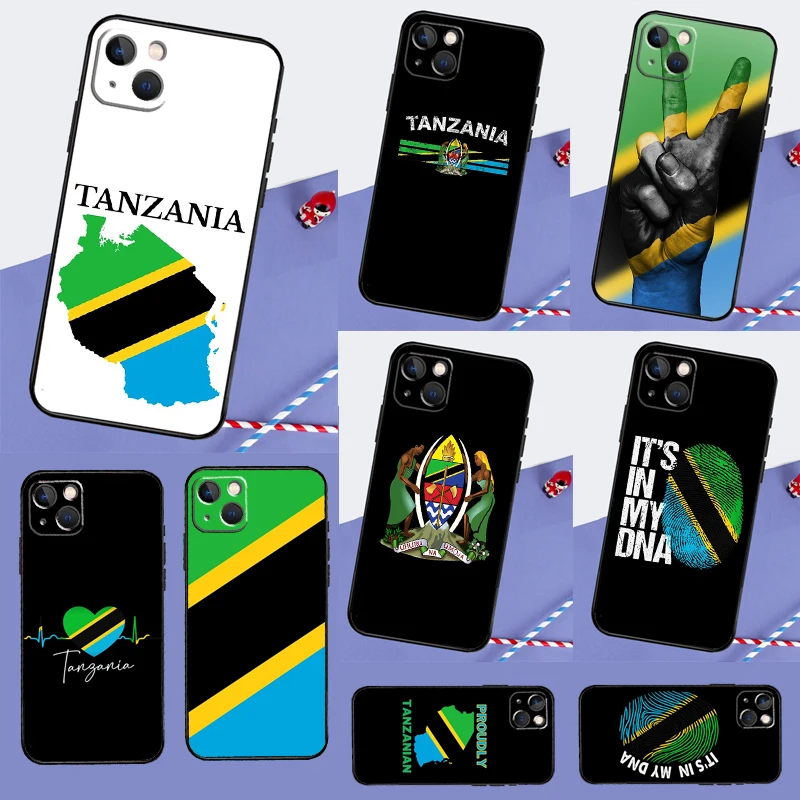 Tanzania Flag Phone Case For iPhone 16 15 11 12 13 14 Pro Max Mini XS XR X 7 8 Plus Soft TPU Cover