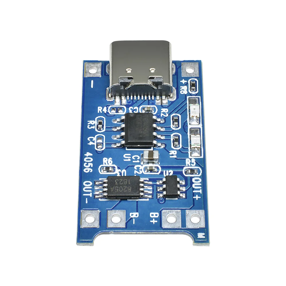 10Pcs 5V TYPE-C Micro USB 18650 TP4056 TC4056A BMS Lithium Battery Charging Board Charging Module With Protection Dual Function