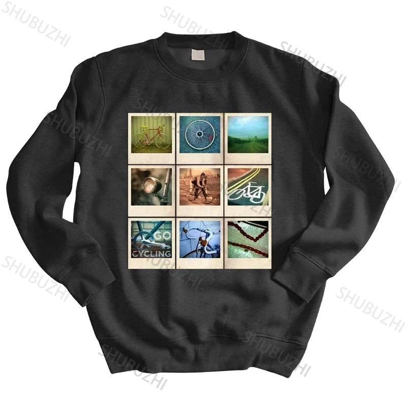 cotton sweatshirt male hoody Go Cycling Photo Collage - Mens hoodies - Cyclist - Bicycle mens shubuzhi hoodies