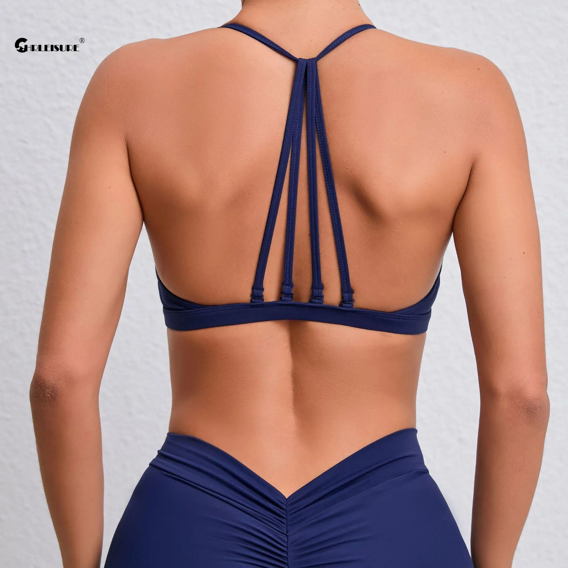 CHRLEISURE Sport Bra Dual-Use Beautiful Back Fitness Underwear Quick-Drying Outdoor Running Vest Pad Elastic Gym Sportswear