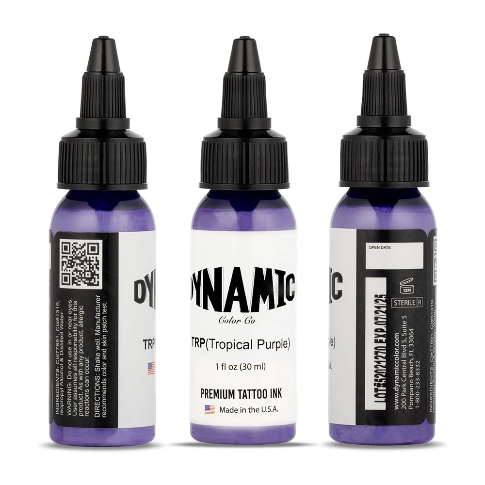 

TRP 30ML/Bottle Purple Tattoo Ink Professional Tattoo Pigment Permanent Skin Body Art Tattoo Ink Natural Plant Extract Pigment