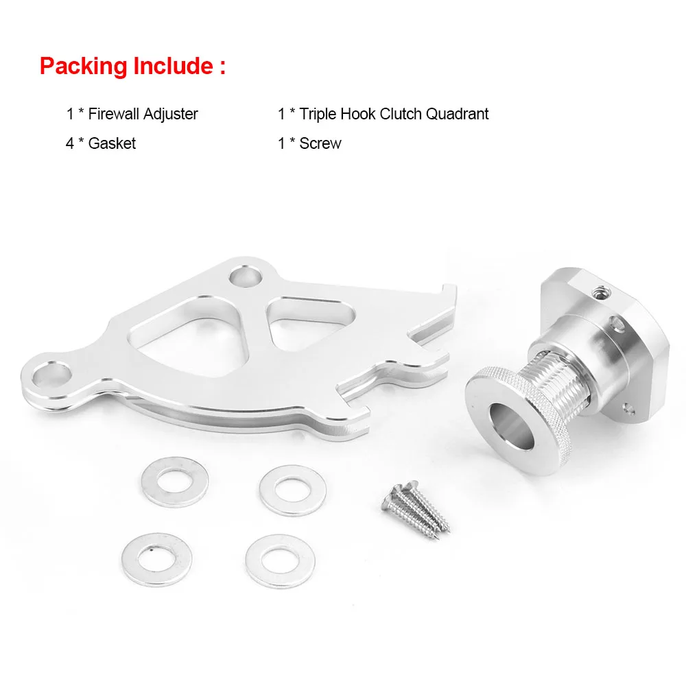 

Dynoracing NEW Firewall Adjuster & Triple Hook Clutch Quadrant Kit For Ford Mustang 1996-2004
