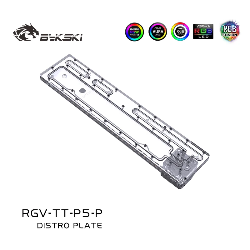 Imagem -05 - Placa Bykski-distro para Thermaltake e tt Núcleo p5 Dynamic Waterway Board Reservoir Bomba do Tanque de Água para Resfriamento do pc Rgv-tt-p5-p