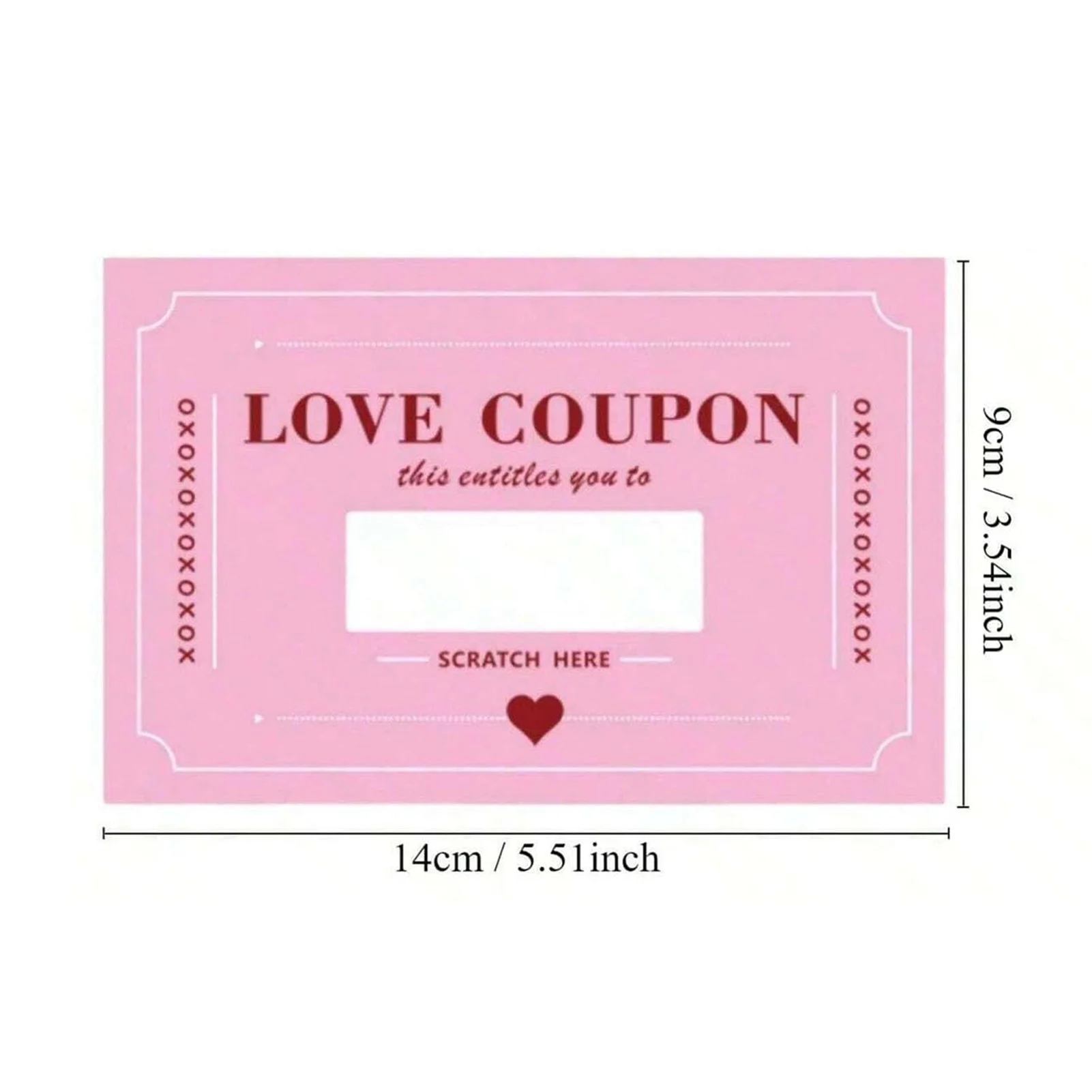 Scratch-Off Love Coupons 20 Pieces Scratch Valentines Day Card DIY Valentine's Day Love Coupons Creative Gifts for Boyfriends view 5