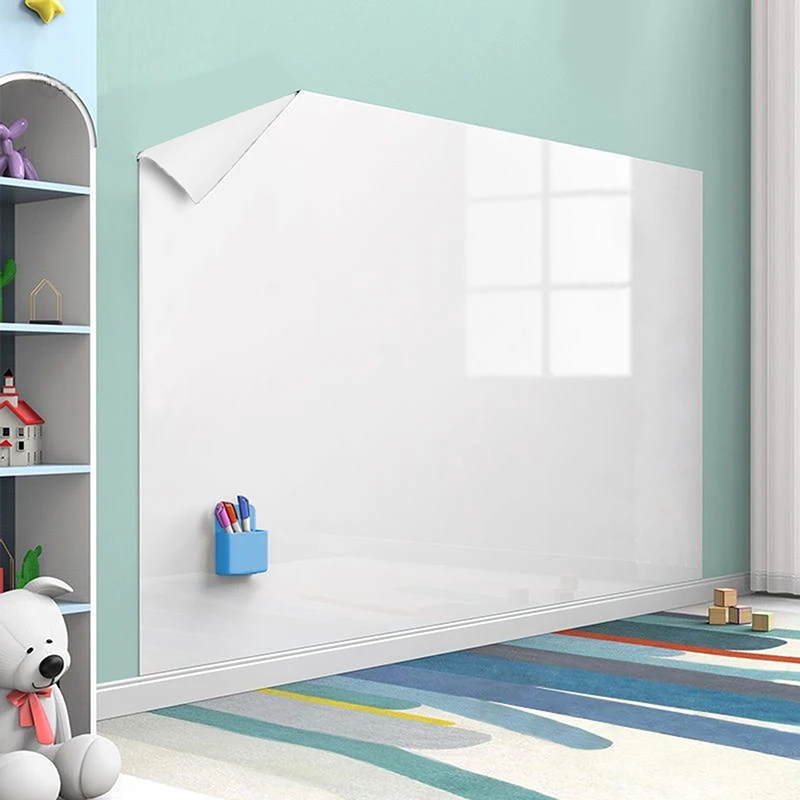 ملصق سبورة بيضاء كهرباء قابل للإزالة وقابل لإعادة الاستخدام لوحة رسم جرافيتي للتدريس لوحة بيضاء منزلية قابلة للمسح من البولي بروبيلين