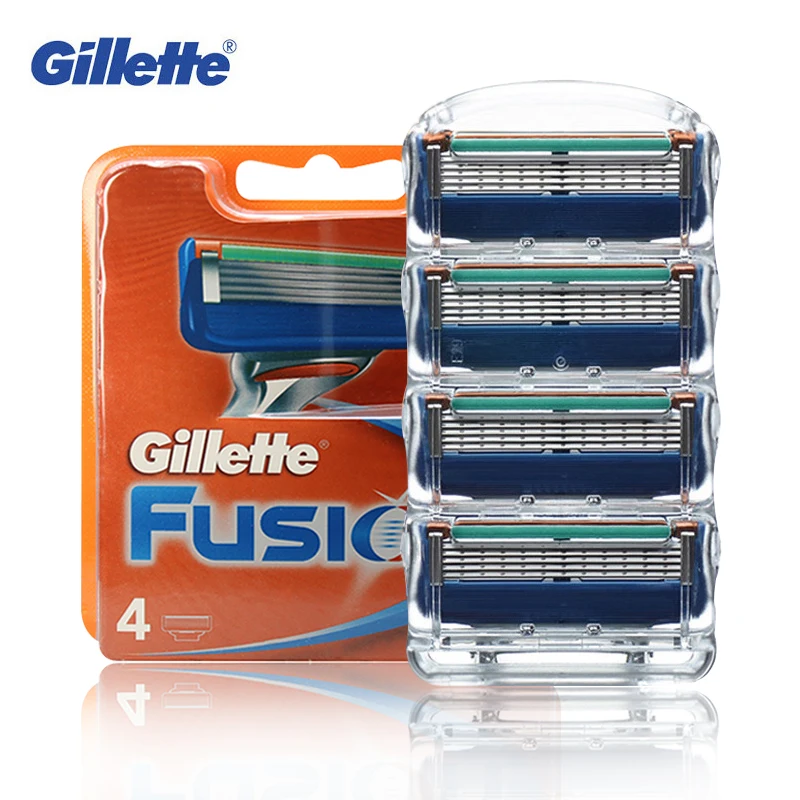 Gillette Fusion Shaving Razor Blades For Men Smooth Shaving To Shave beard 4 Blades