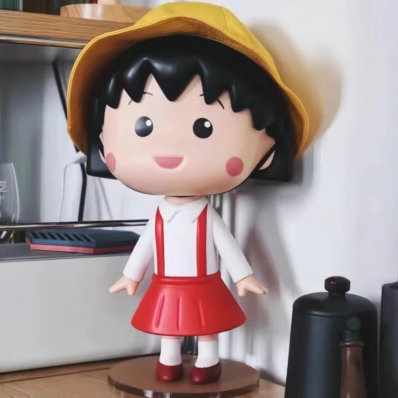 40cm Chibi Maruko chan Anime Figure Choice Kawaii Statuette VINYL Figurine Home Decor Room Desktop Decoration Christmas Gifts