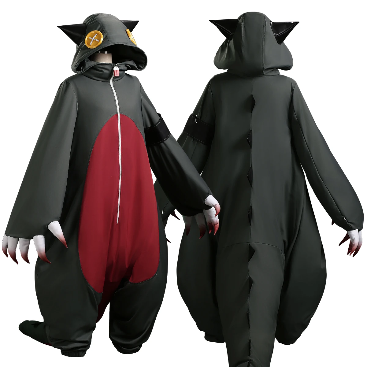 HOLOUN Gachiakuta Anime Guita Onesie Cosplay Kostüm Stickerei Dinosaurier Pyjama Outfit Convention Halloween Weihnachten