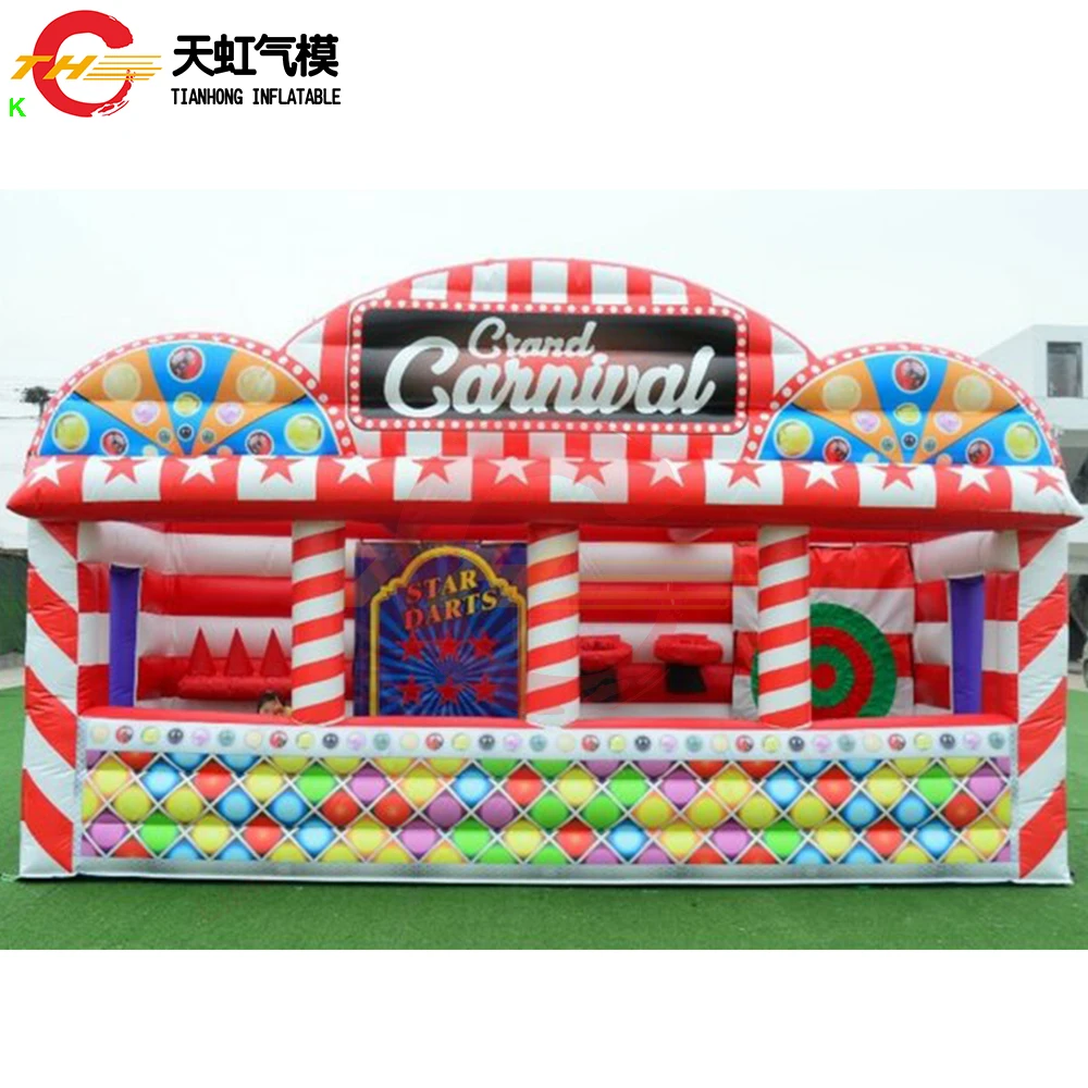 Snel schip 6x2,5m traditionele carnavalsspellen stand opblaasbare receptie concessie stand verkoop standaard te koop