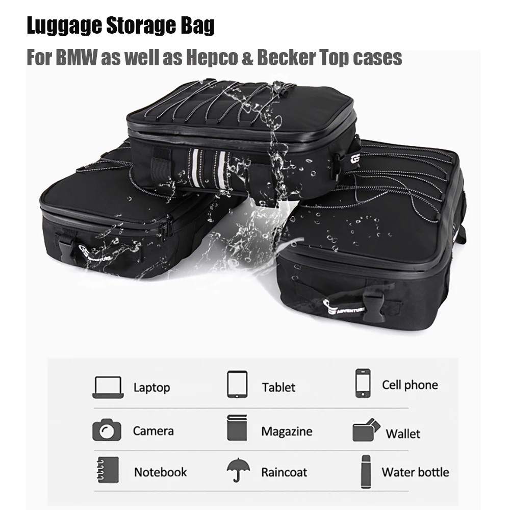 New Superimposed Luggage Storage Bag Rear Seat Bag Multifunctional Large-capacity For BMW as well as Hepco & Becker Top cases