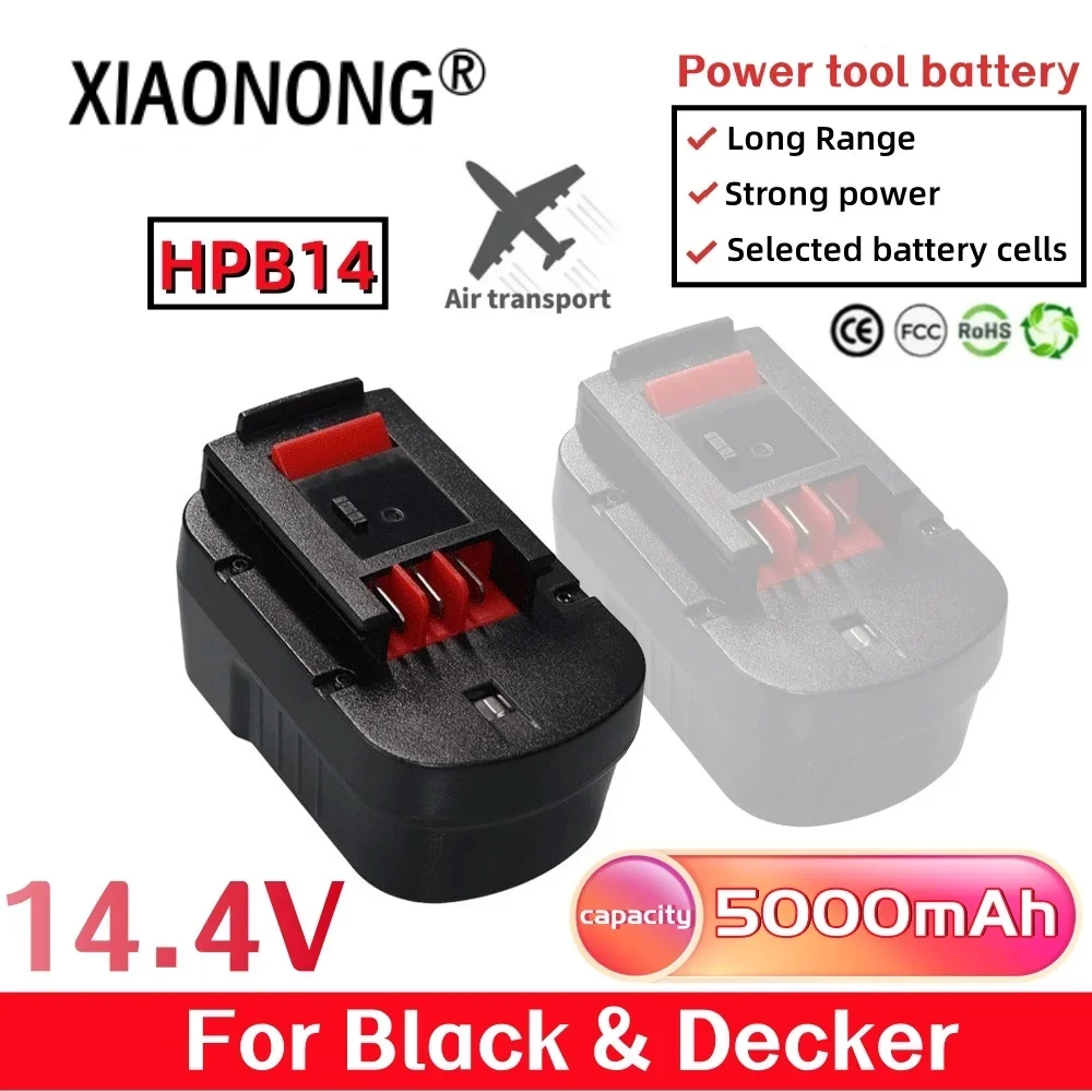 

14.4V HPB14 for Black and Decker 5000mAh Ni-Mh Replacement Batteries for Firestorm FSB14 FS140BX 499936-34