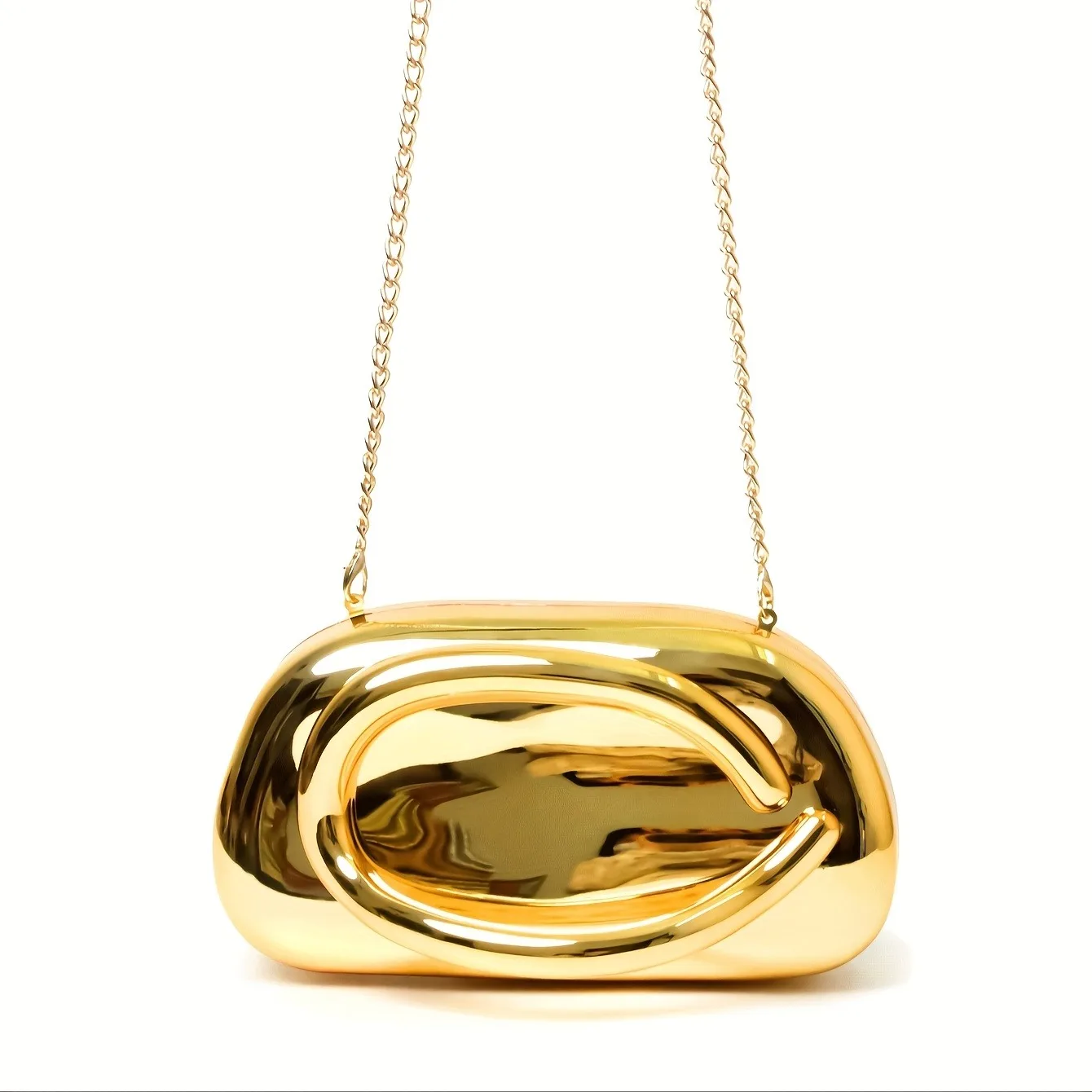 Gold Acrylic Metal Closure Box Clutch Bag Women Evening Wedding Party Cute Purse Bag Handbags Silver 2025 Spring New Fashion Ins image 6