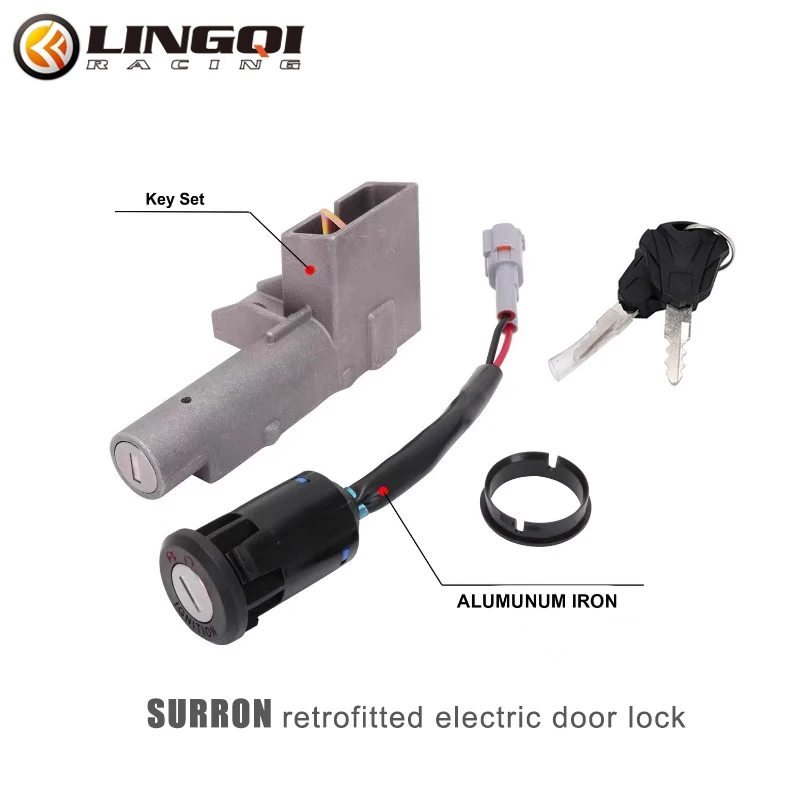 

LingQi Electric Dirt Bike Electrical Parts Modified Ignition Switch Lock Key Set For SURRON Off Road Motorcycle System