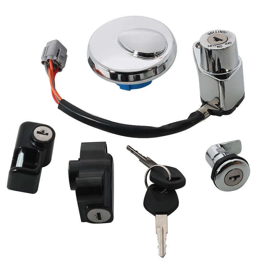 For Suzuki VLR1800 VLR1800T Intruder C1800R/ Boulevard C109R OEM:37000-22880 Ignition Switch Seat Lock Key Fuel Cap Suit