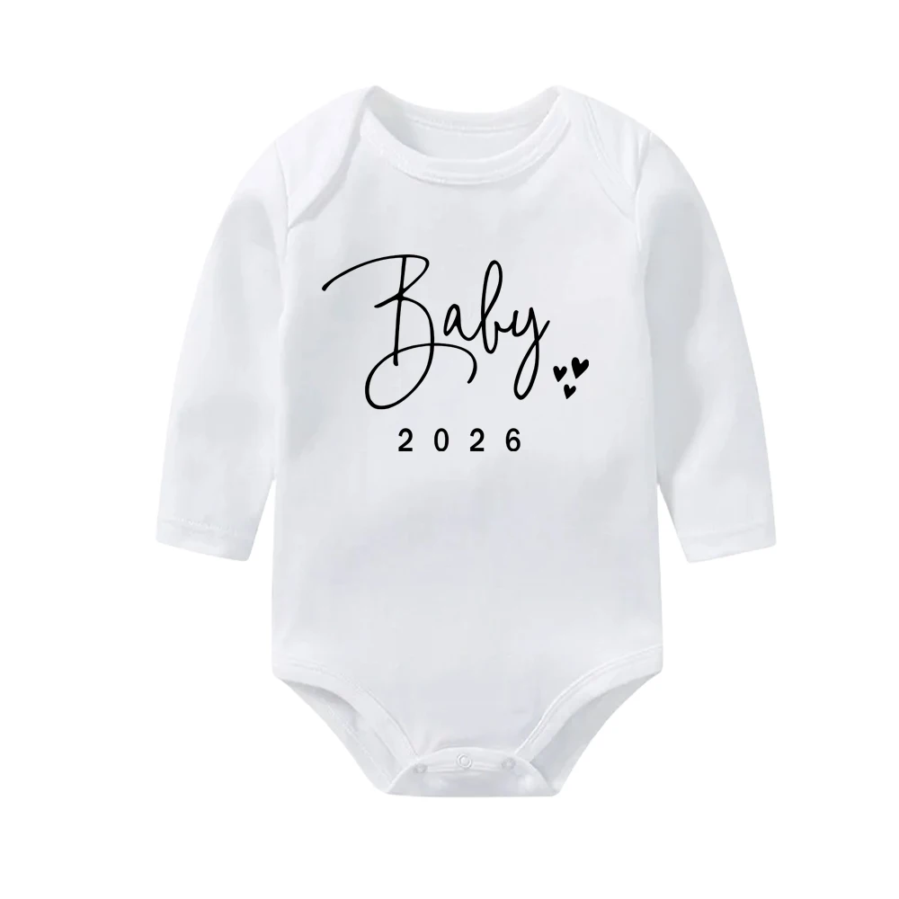 إعلان الطفل قريبا 2026 الوليد رومبير عادية بنين بنات ارتداءها الجسم الحمل تكشف الملابس الرضع بذلة #3