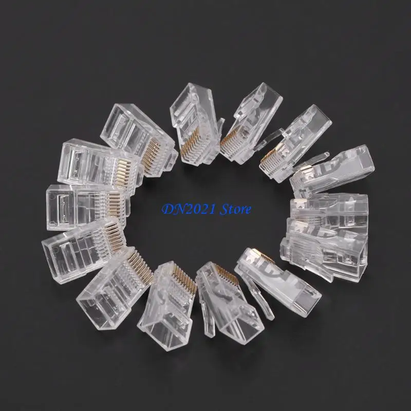 F3KE 50 ПК/Пакет Страна 10P10C Разъем сетевого кабеля RJ48 Crystal Slug Модульный