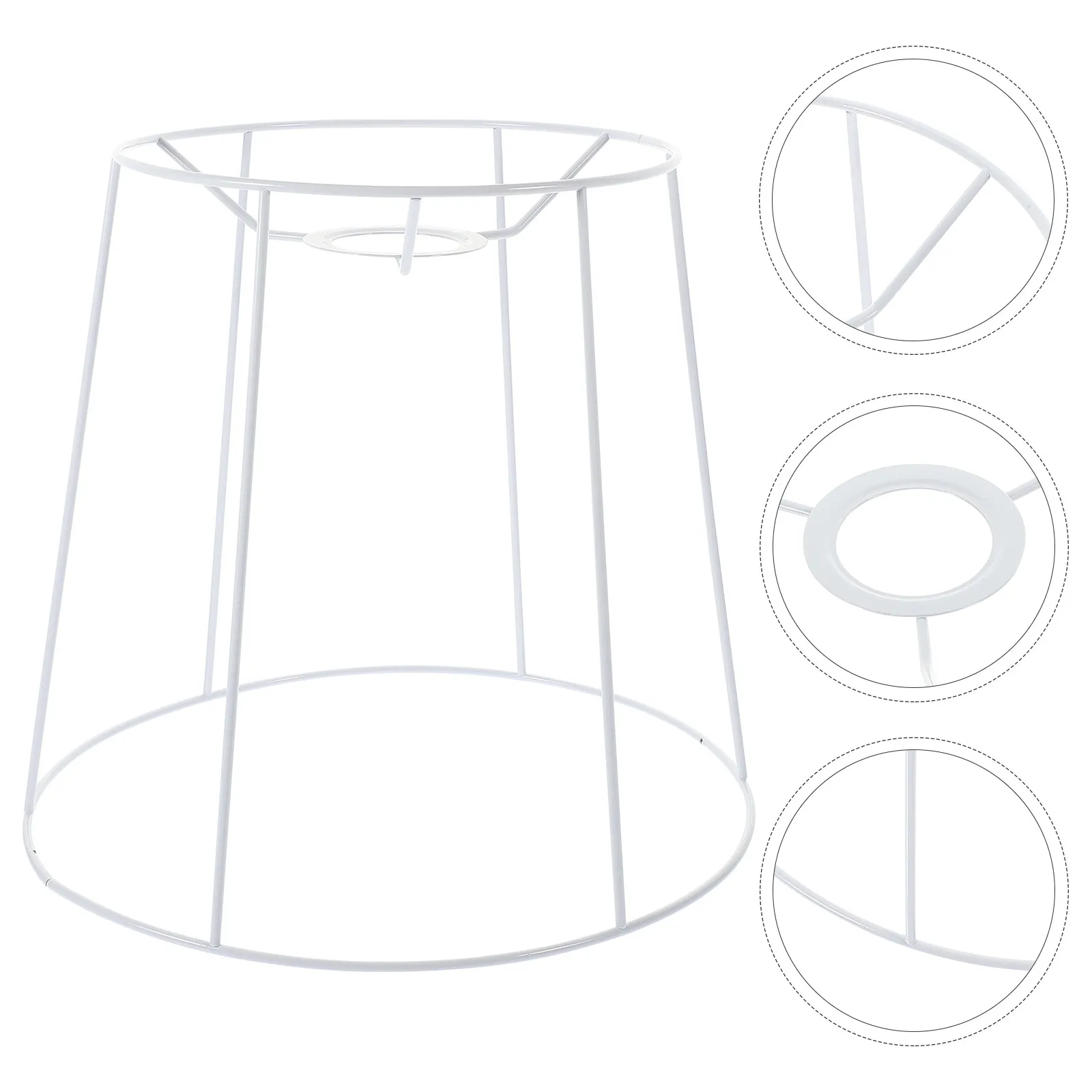 

Каркас для абажура E27, прочный держатель для лампы из цельной железной проволоки, кольцевой абажур для люстры, DIY-держатель для светильника