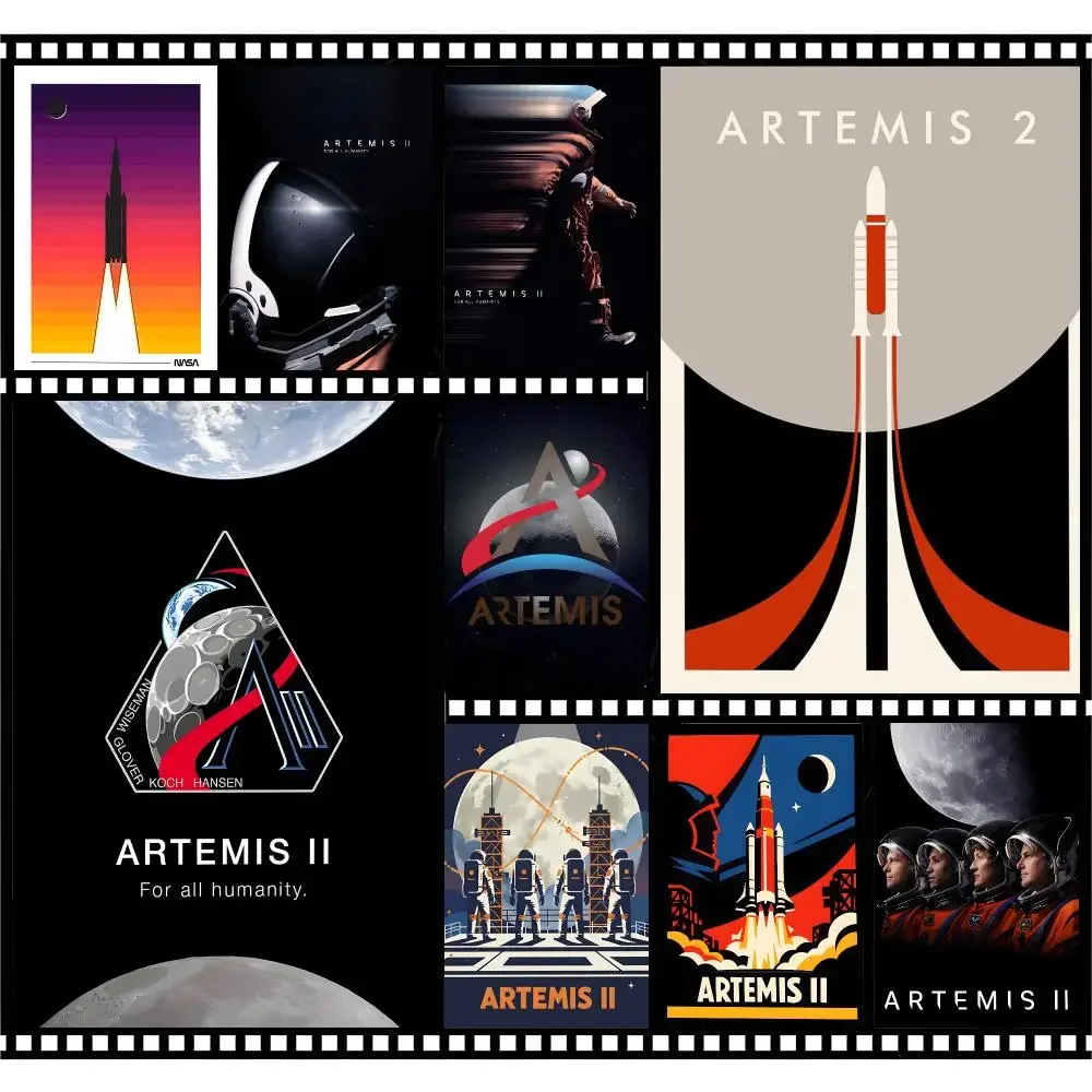 Project Space Artemis II Poster Premium HD Decor Wall Art for Interior Room Makeover Home Accents Gift