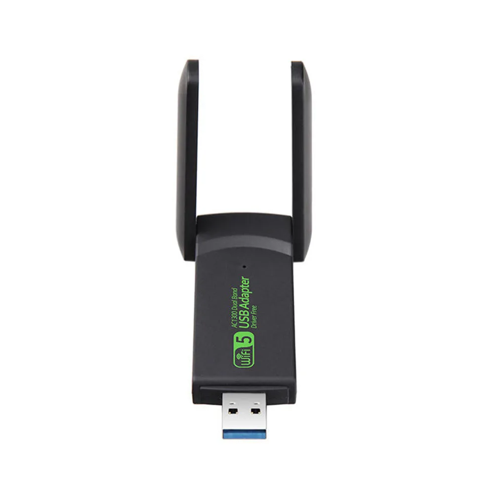 AC1300 USB3.0 WiFi Adapter MT7612U Dual Band 2.4G 5.8G Driver Free WiFi Receiver AP Hotspot Network Card for Laptop Win7/8/10/11