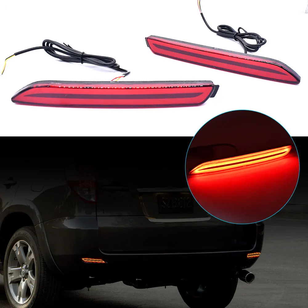 

LED Car Rear Bumper Reflector Tail Brake Light For Toyota RAV4 Camry Reiz WISH SIENNA Innova Lexus ISF GX470 RX300 5630 Matrix