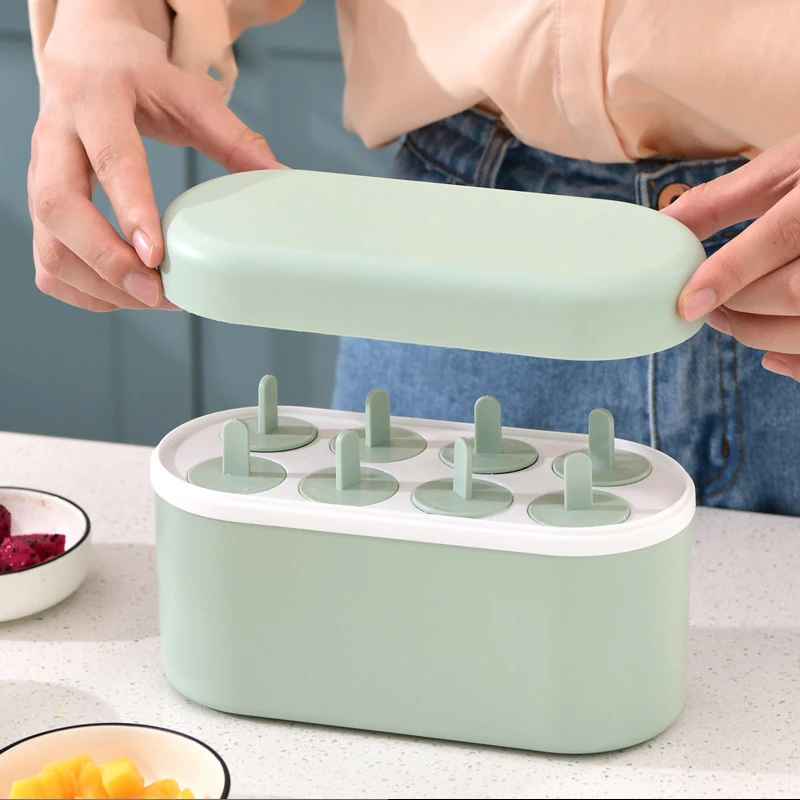 

Household Popsicle Mold Set Homemade Popsicle Maker Easy Demold Ice Cream Mold Reusable Kitchen DIY Pop Mold