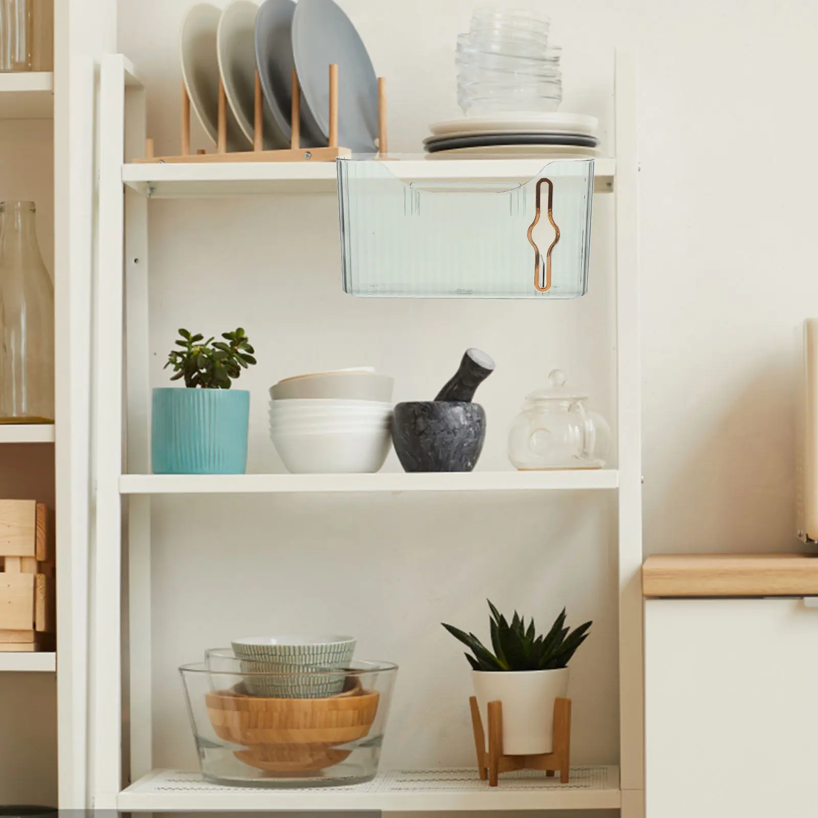 

Plastic Collector Transparent Waste Holder Kitchen Storage Organizer Grocery Bag Dispenser Trash Bag Container Kitchen