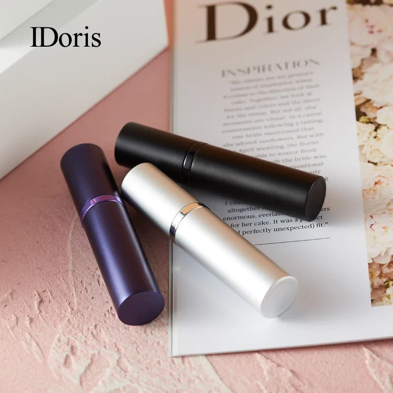 IDoris 2Pcs 5ml Portable Mini Refillable Perfume Bottle With Spray Scent Pump Empty Cosmetic Containers Spray Atomizer Bottle