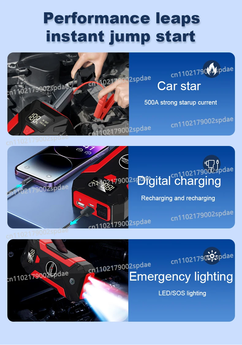 Wielofunkcyjny rozruchowywacz  – Portable Jump Starter recenzja i cena