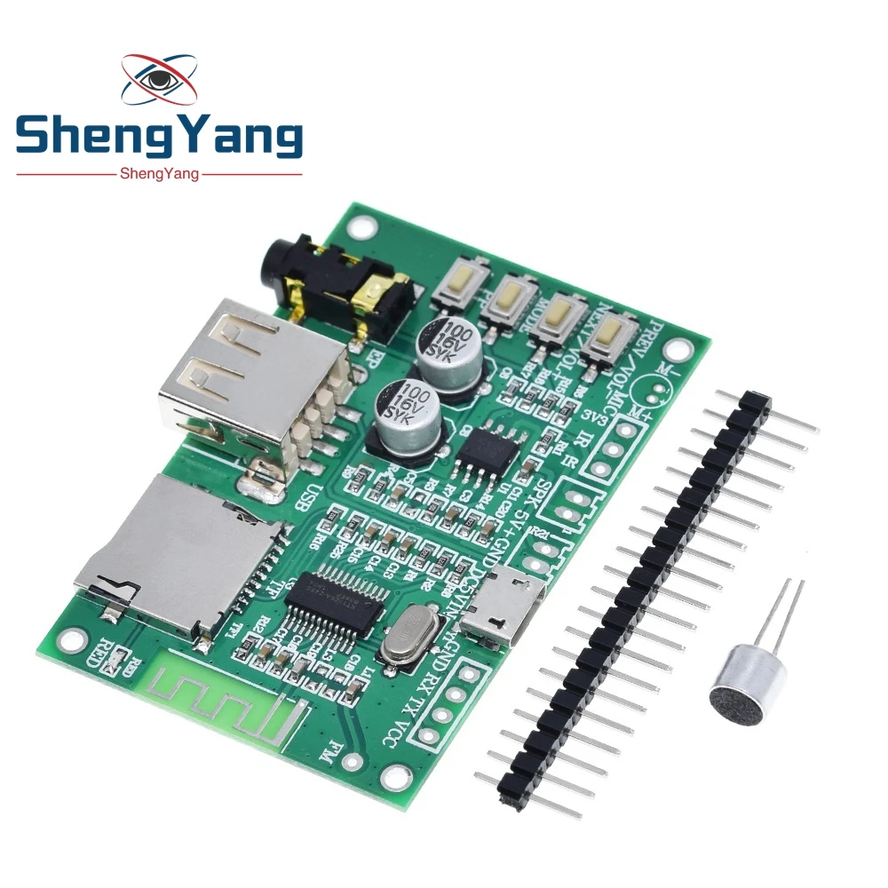 BT201 Dual Mode 5.0 Bluetooth Lossless Audio Power Amplifier Board Module Tf Card U Disk Ble Spp Serial Port Transparent Trans