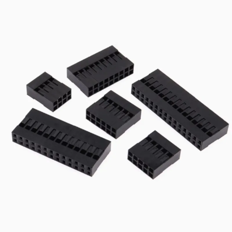 

100 шт., 2,54 мм, двухрядный корпус Dupont, разъем Dupont, пластиковый корпус