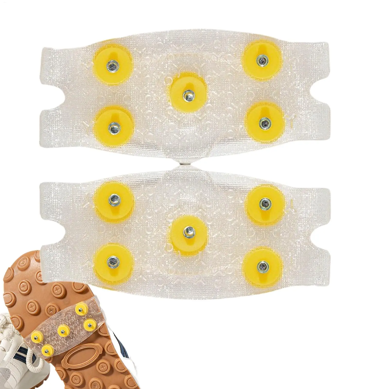 

1 Pair 5 Teeth Snow Ice Claw Climbing Anti Slip Spikes Grips Crampon Cleats Sport Shoes Cover for Women Men Boots Cover