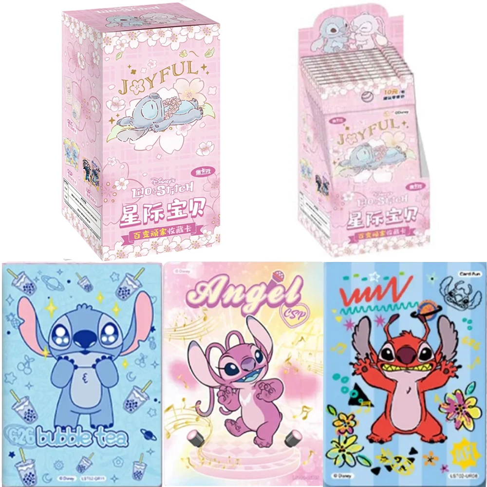 Genuine Lilo Stitch Card Variety Player Pink SEC Fantasy Card Disney Series  Anime Characters Collectible Cards Toy Gift