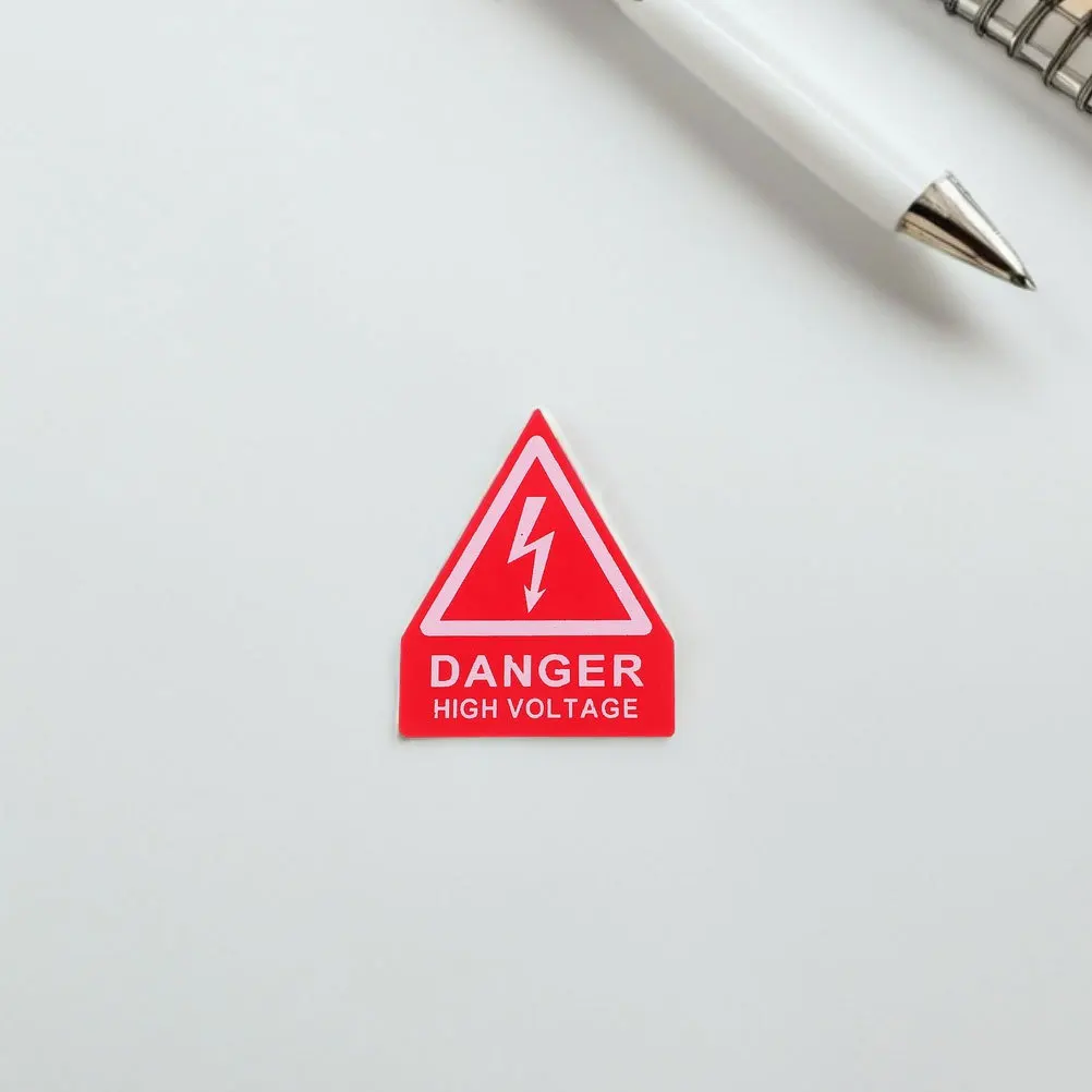 

10Pcs High Voltage Warning Stickers Self-Adhesive PVC Safety Signs for Electrical Panels Caution Electric Shock Labels