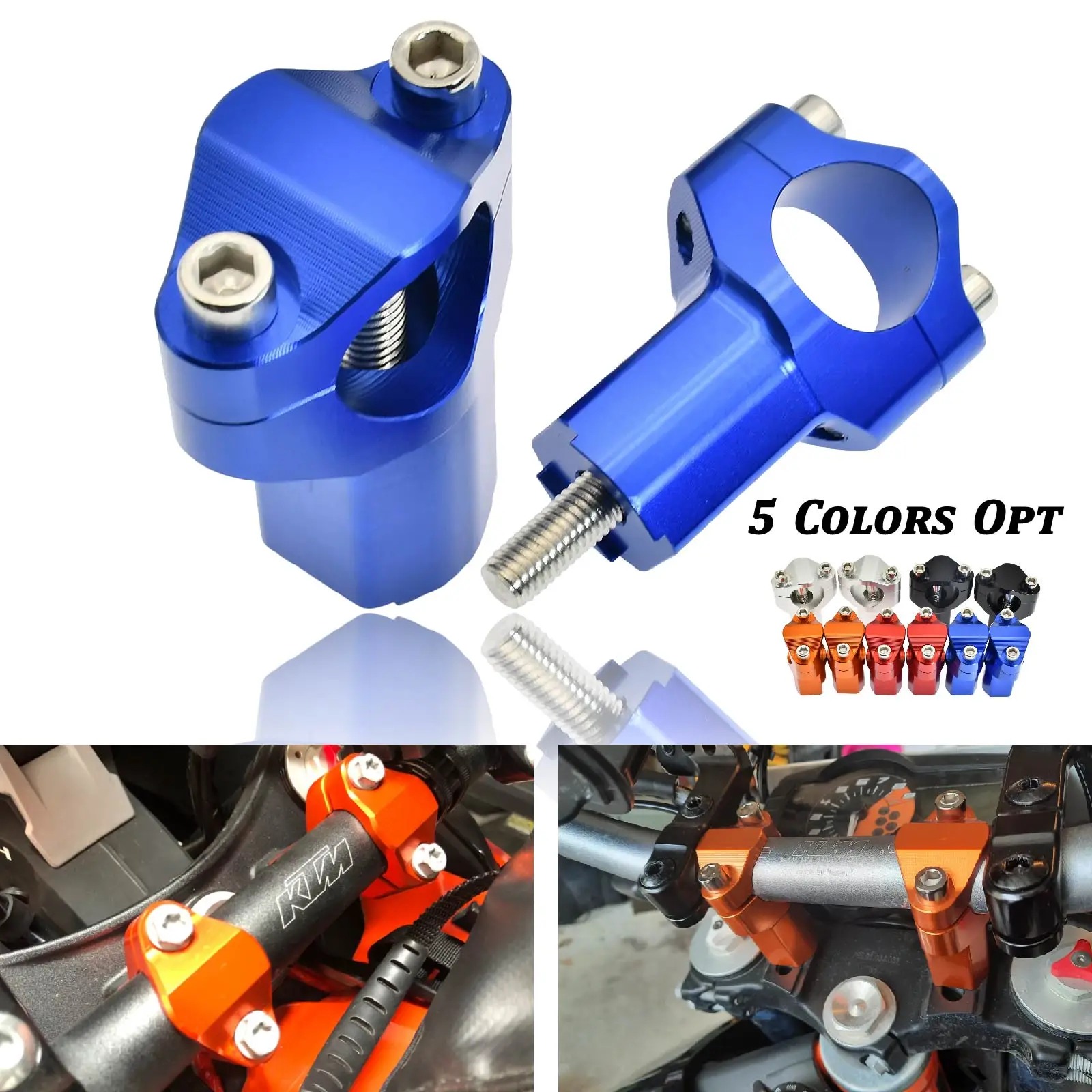 55mm Lenker Riser Bar Klemm halterung für ktm exc excf te fe für Gasgas ex ec mc für Beta RR 250 300 350 400 450 500 Motorrad