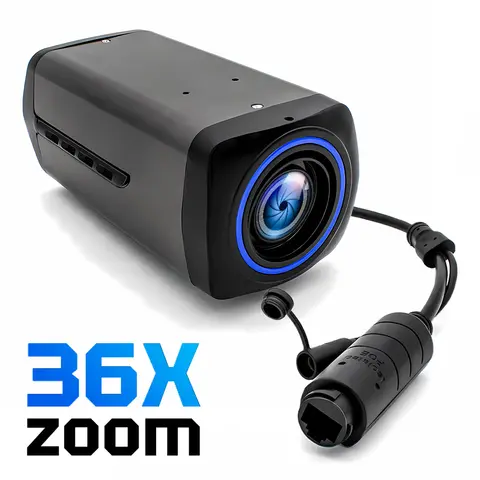 WGWK 4K 36X 줌 카메라 자동 초점 H.265 웹캠 원격 제어 라이브 스트리밍용 전동 5MP 고속 30FPS 네트워크 카메라