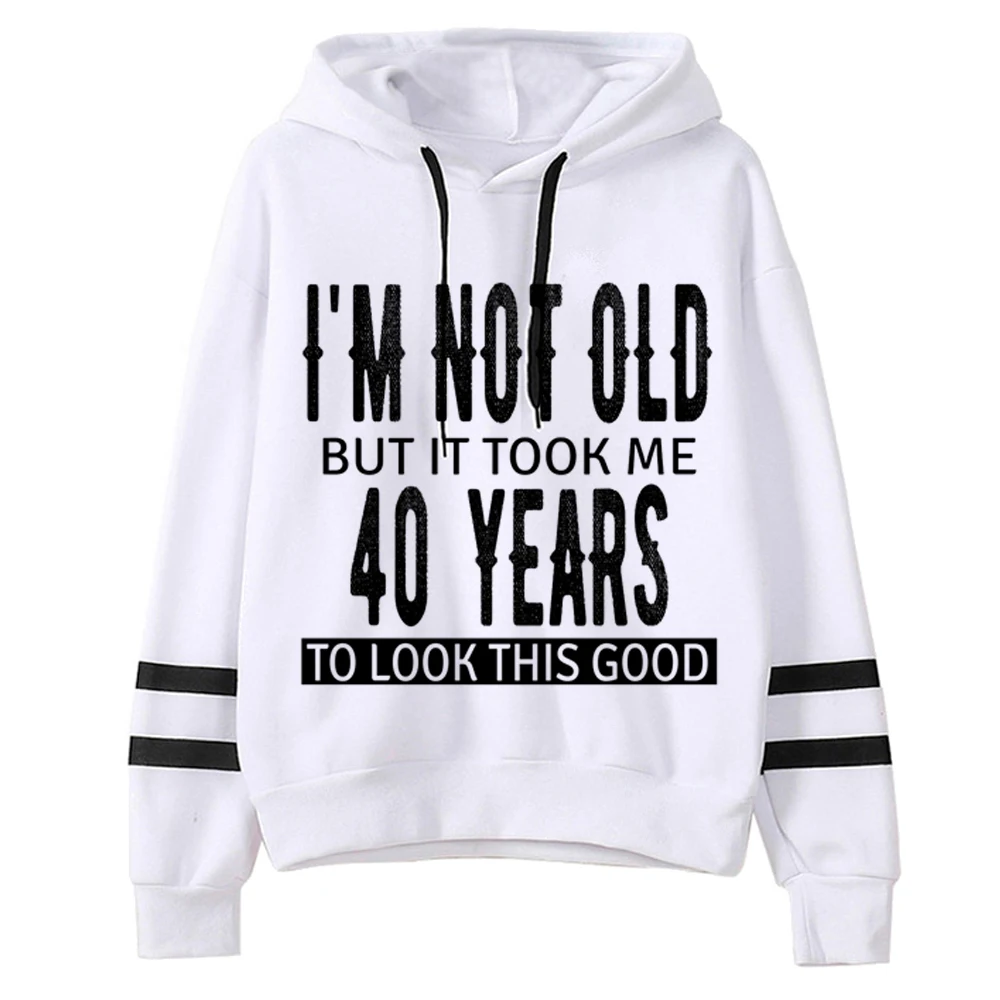 40 Ans 40th Years Birthday hoodie funny clothes for teens patterned graphic comfortable girl pullover harajuku graphic comic