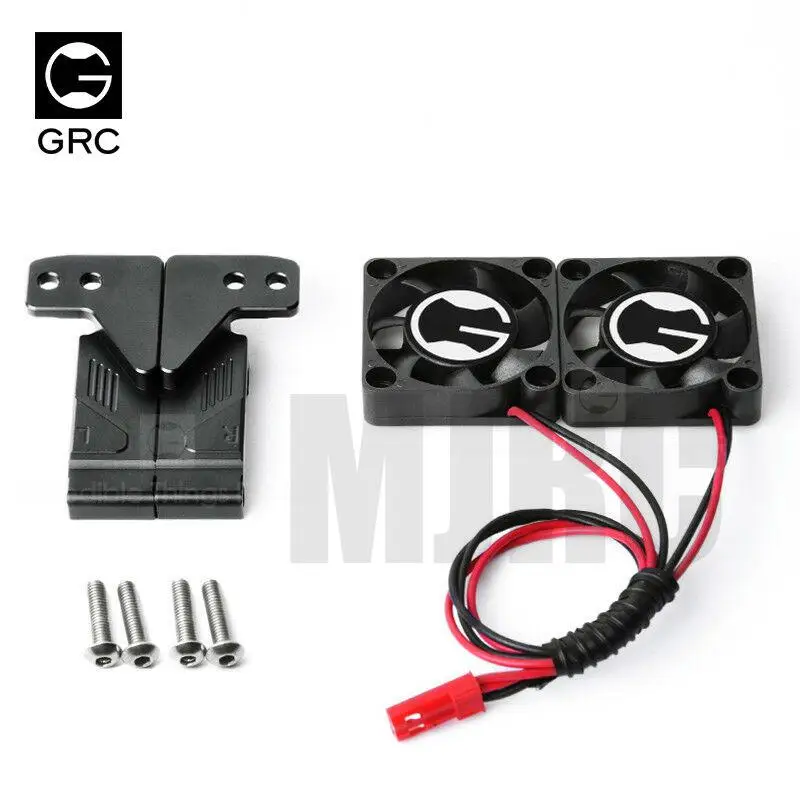 MJRC GRC TRX-4 water tank radiator cooling double fan for TRX-4 DEFENDER 82056-4 front face air intake fan